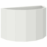 Planter White 60 x 30 x 35 cm Steel