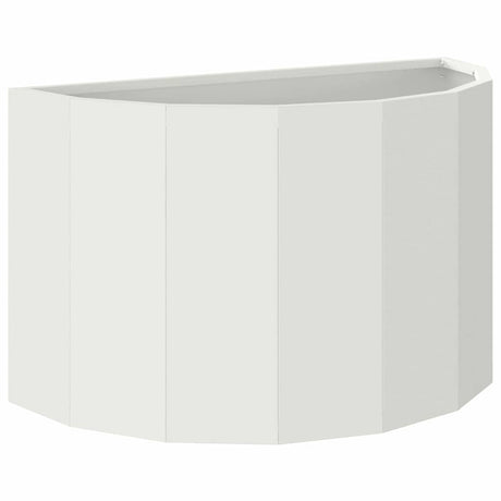 Planter White 60 x 30 x 35 cm Steel