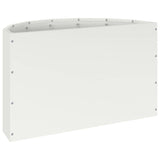 Planter White 60 x 30 x 35 cm Steel
