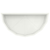 Planter White 60 x 30 x 35 cm Steel