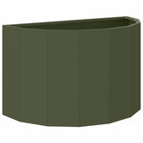 Planter Olive Green 60 x 30 x 35 cm Steel