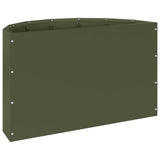 Planter Olive Green 60 x 30 x 35 cm Steel