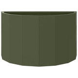 Planter Olive Green 60 x 30 x 35 cm Steel