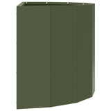 Planter Olive Green 60 x 30 x 35 cm Steel