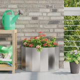 Planter Silver 60 x 30 x 35 cm Stainless Steel