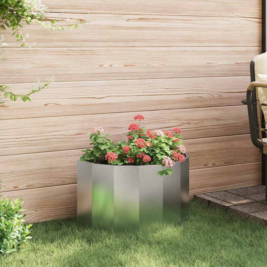 Planter Silver 60 x 30 x 35 cm Stainless Steel