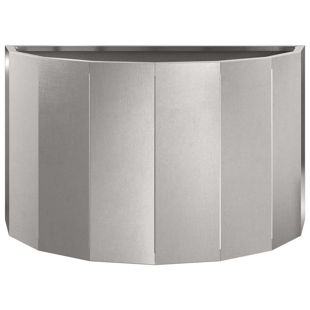 Planter Silver 60 x 30 x 35 cm Stainless Steel
