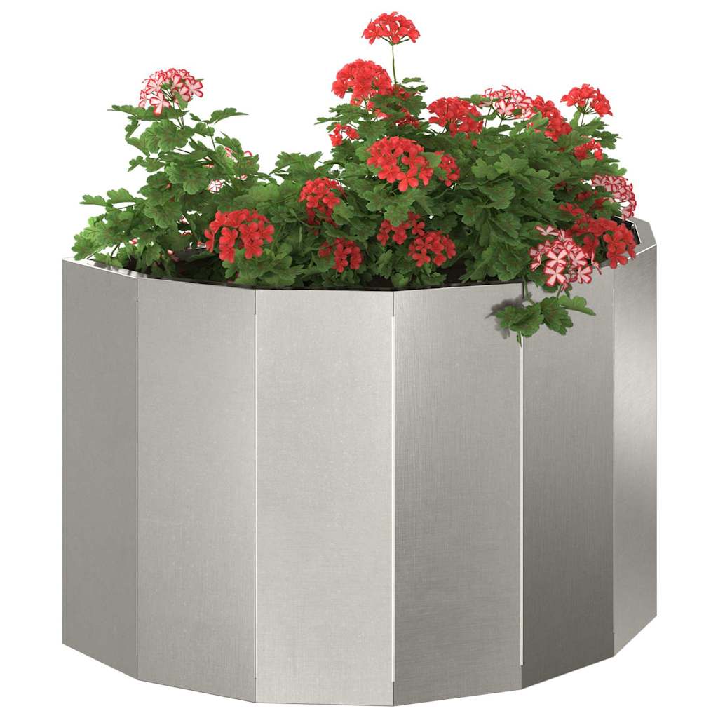 Planter Silver 60 x 30 x 35 cm Stainless Steel