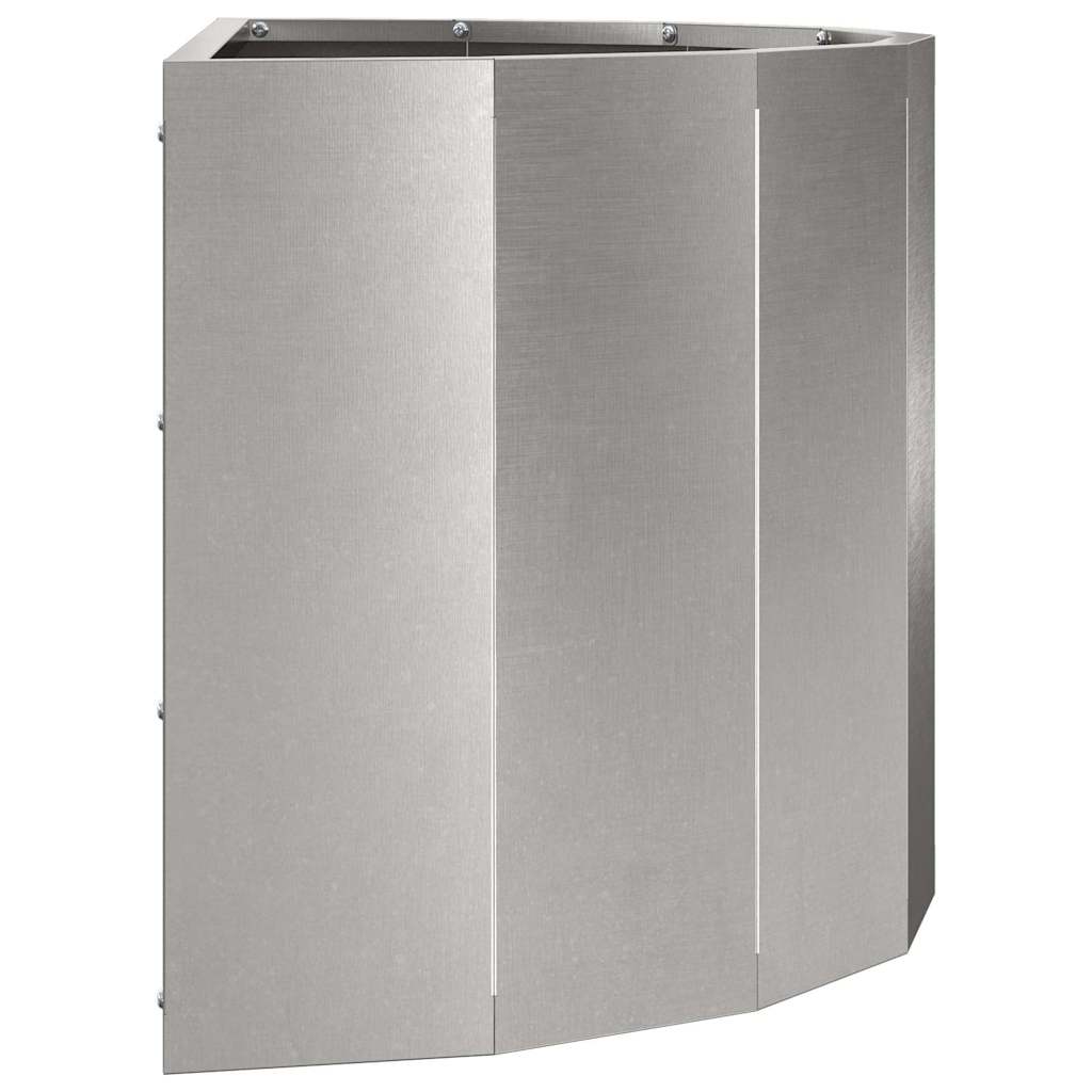 Planter Silver 60 x 30 x 35 cm Stainless Steel