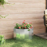 Planter Silver 60 x 30 x 35 cm Galvanised Steel