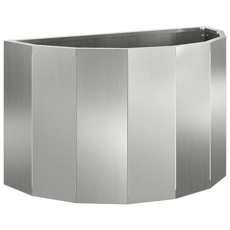 Planter Silver 60 x 30 x 35 cm Galvanised Steel