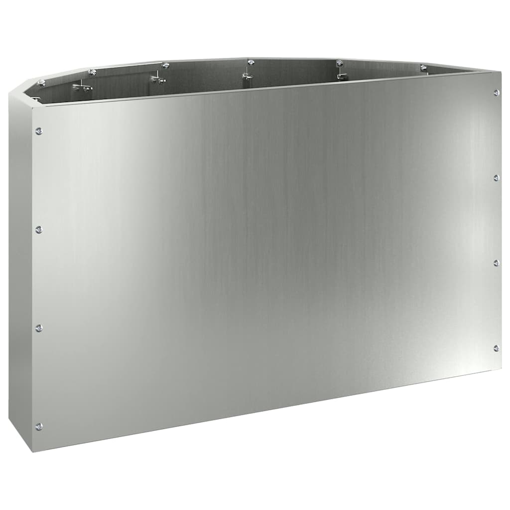Planter Silver 60 x 30 x 35 cm Galvanised Steel