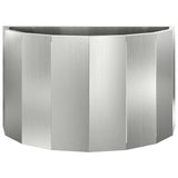 Planter Silver 60 x 30 x 35 cm Galvanised Steel