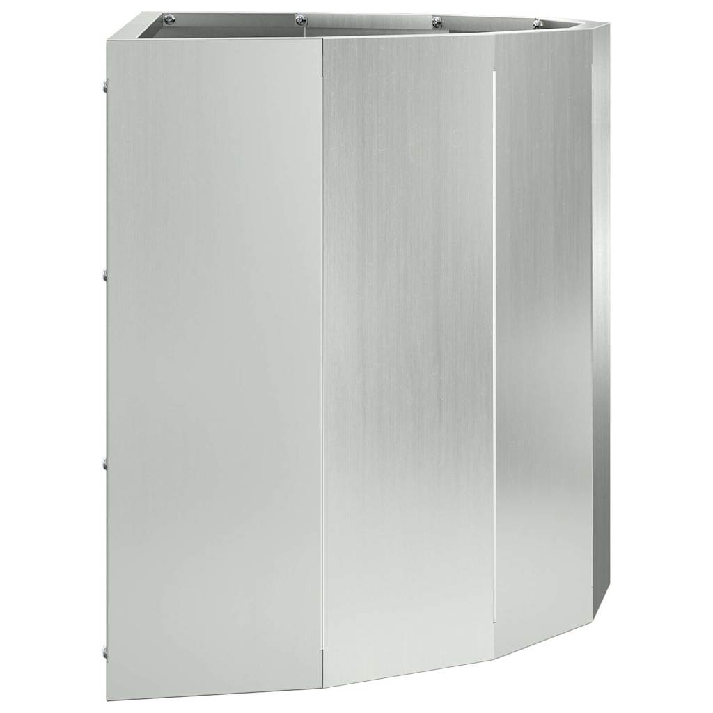 Planter Silver 60 x 30 x 35 cm Galvanised Steel