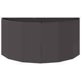 Planter Black 120 x 60 x 50 cm Steel
