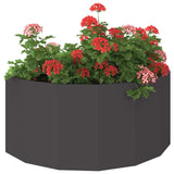 Planter Black 120 x 60 x 50 cm Steel