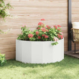 Planter White 120 x 60 x 50 cm Steel