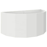 Planter White 120 x 60 x 50 cm Steel