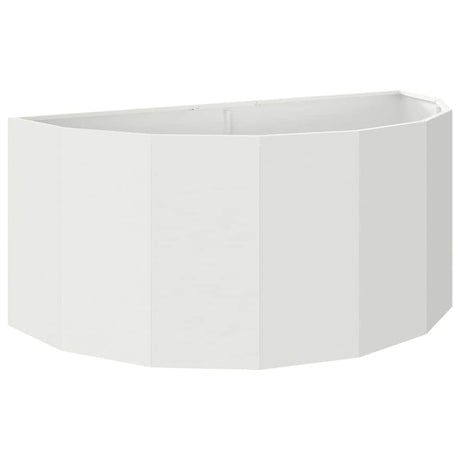 Planter White 120 x 60 x 50 cm Steel