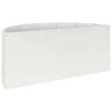 Planter White 120 x 60 x 50 cm Steel