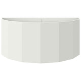 Planter White 120 x 60 x 50 cm Steel