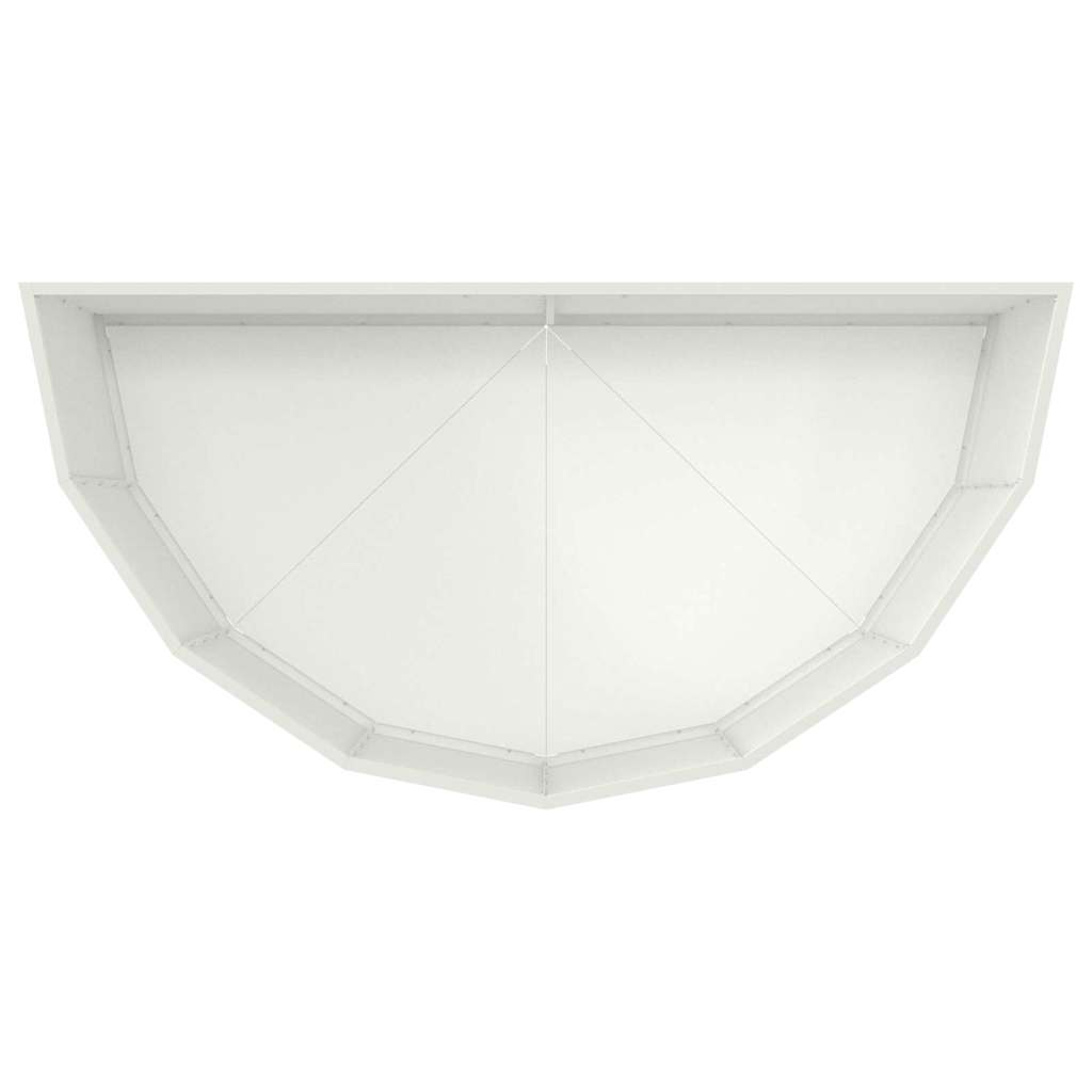 Planter White 120 x 60 x 50 cm Steel