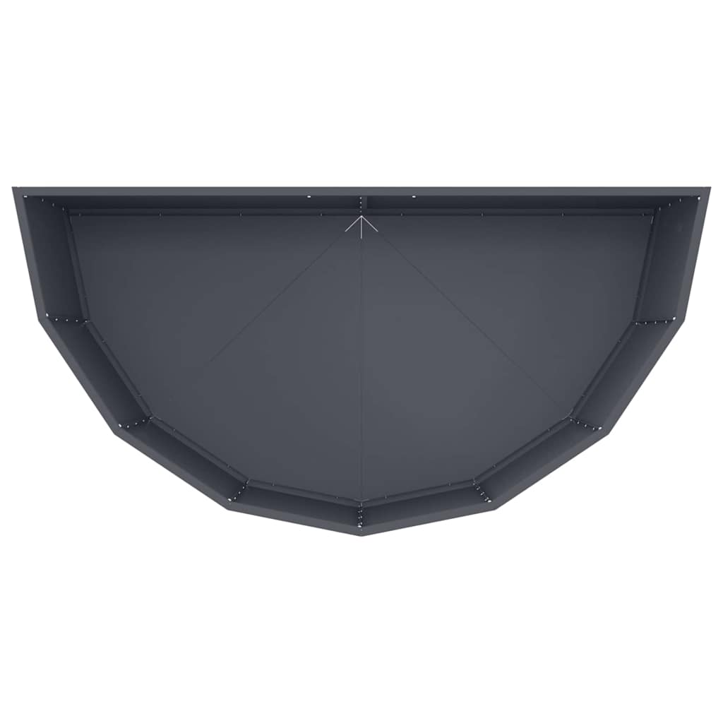 Planter Anthracite 120 x 60 x 50 cm Steel