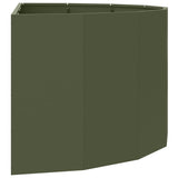 Planter Olive Green 120 x 60 x 50 cm Steel