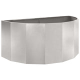 Planter Silver 120 x 60 x 50 cm Stainless Steel
