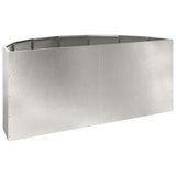Planter Silver 120 x 60 x 50 cm Stainless Steel