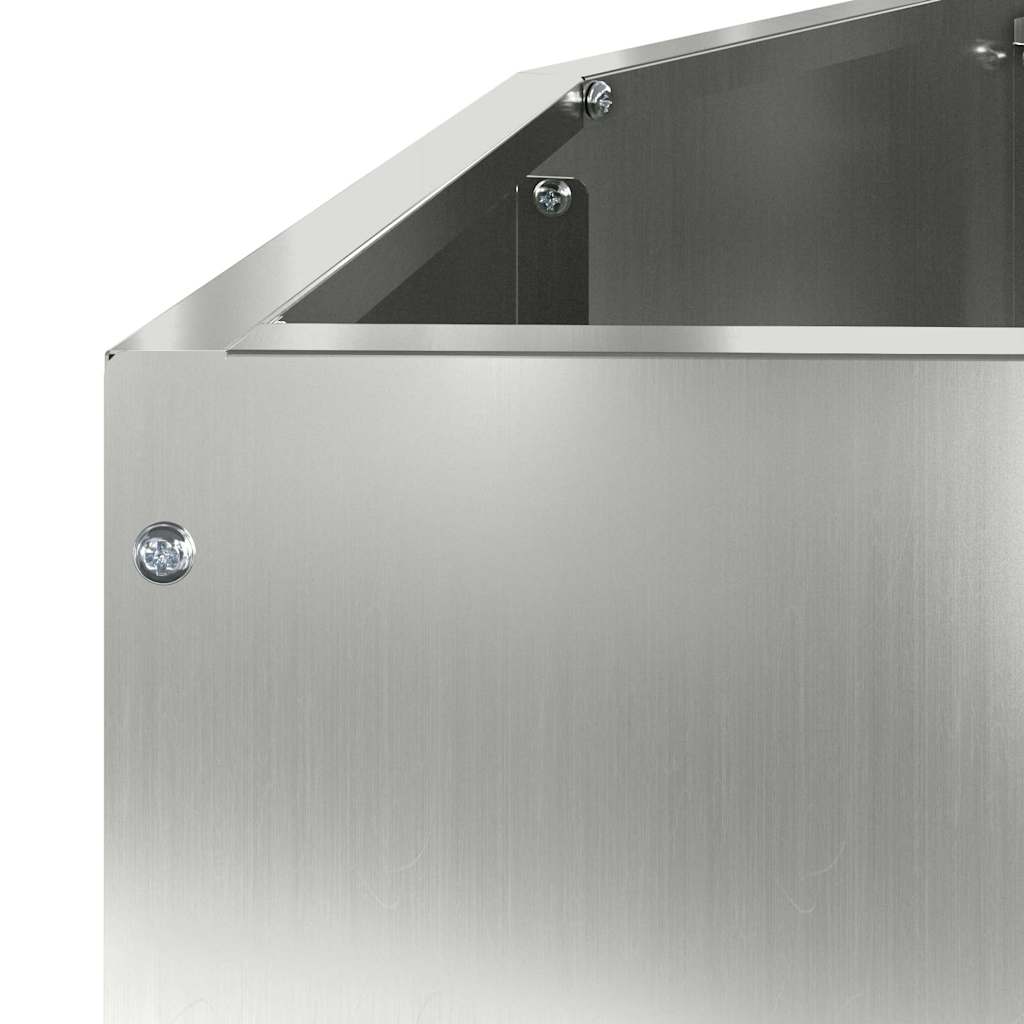 Planter Silver 120 x 60 x 50 cm Galvanised Steel