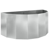 Planter Silver 120 x 60 x 50 cm Galvanised Steel