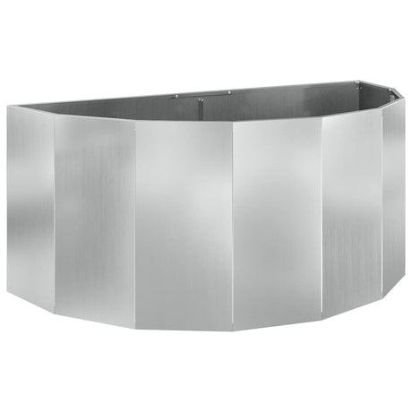 Planter Silver 120 x 60 x 50 cm Galvanised Steel
