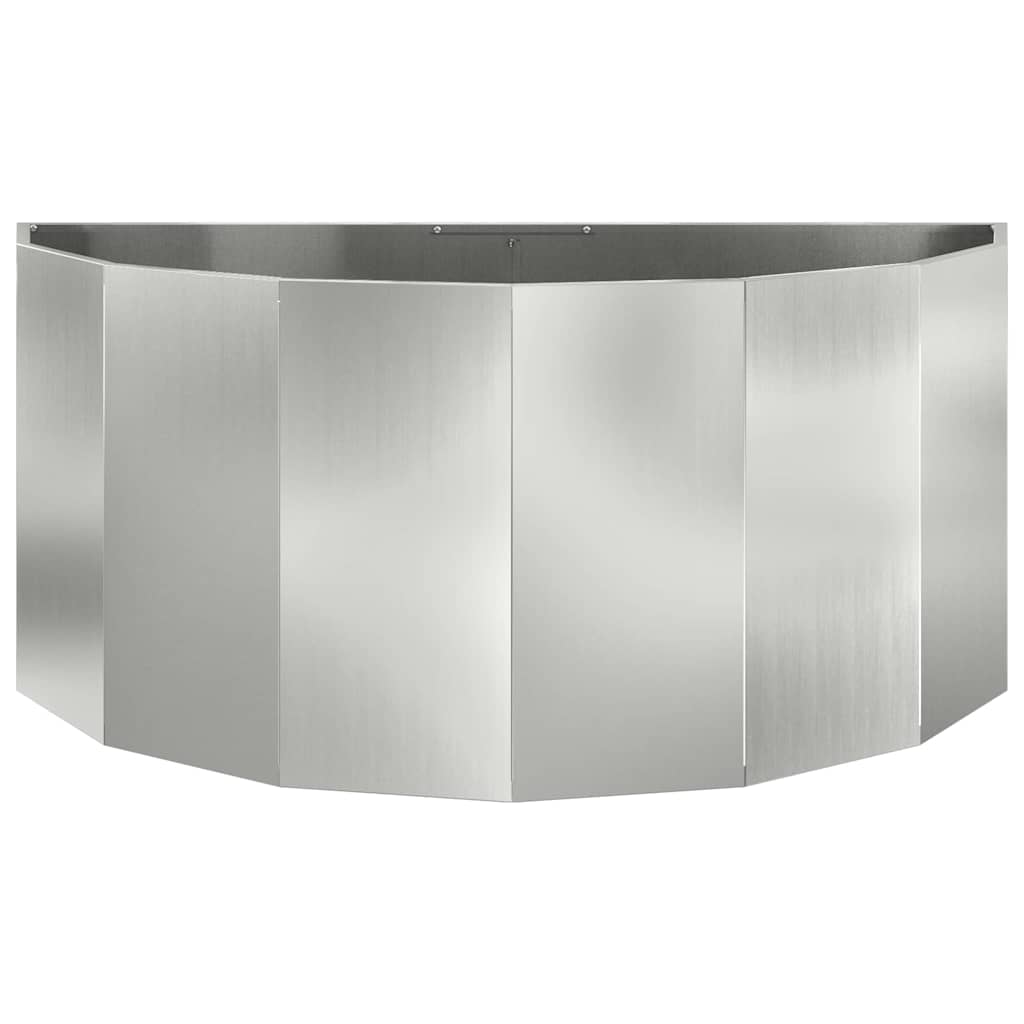 Planter Silver 120 x 60 x 50 cm Galvanised Steel