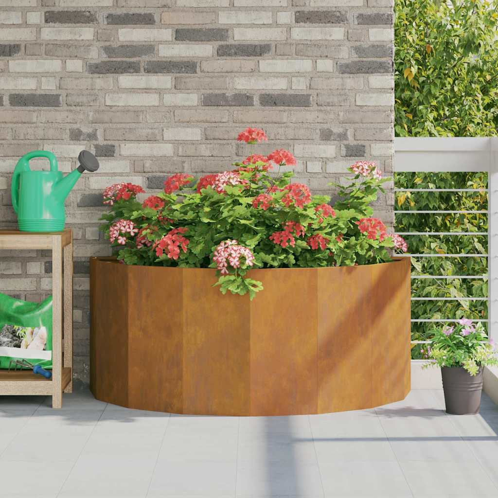 Planter Rusty 120 x 60 x 50 cm Weathering Steel