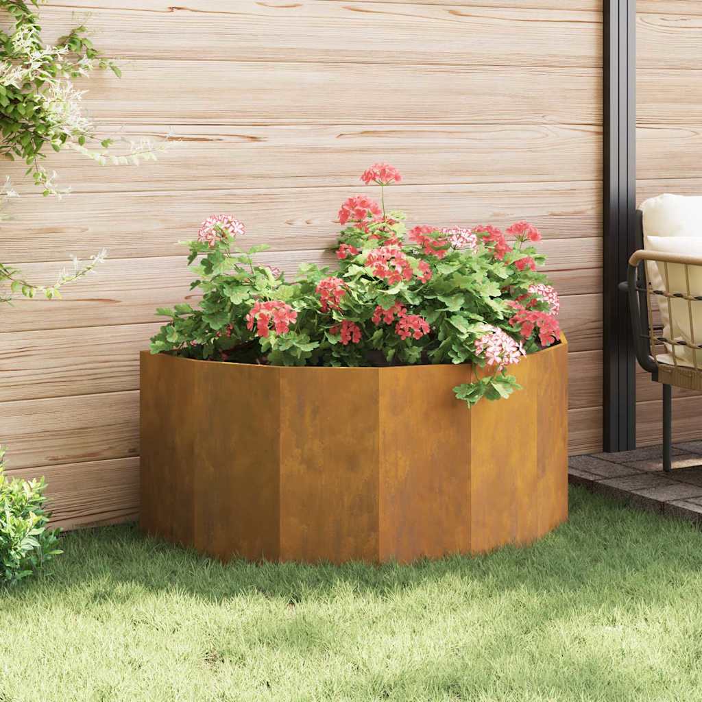 Planter Rusty 120 x 60 x 50 cm Weathering Steel