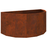Planter Rusty 120 x 60 x 50 cm Weathering Steel