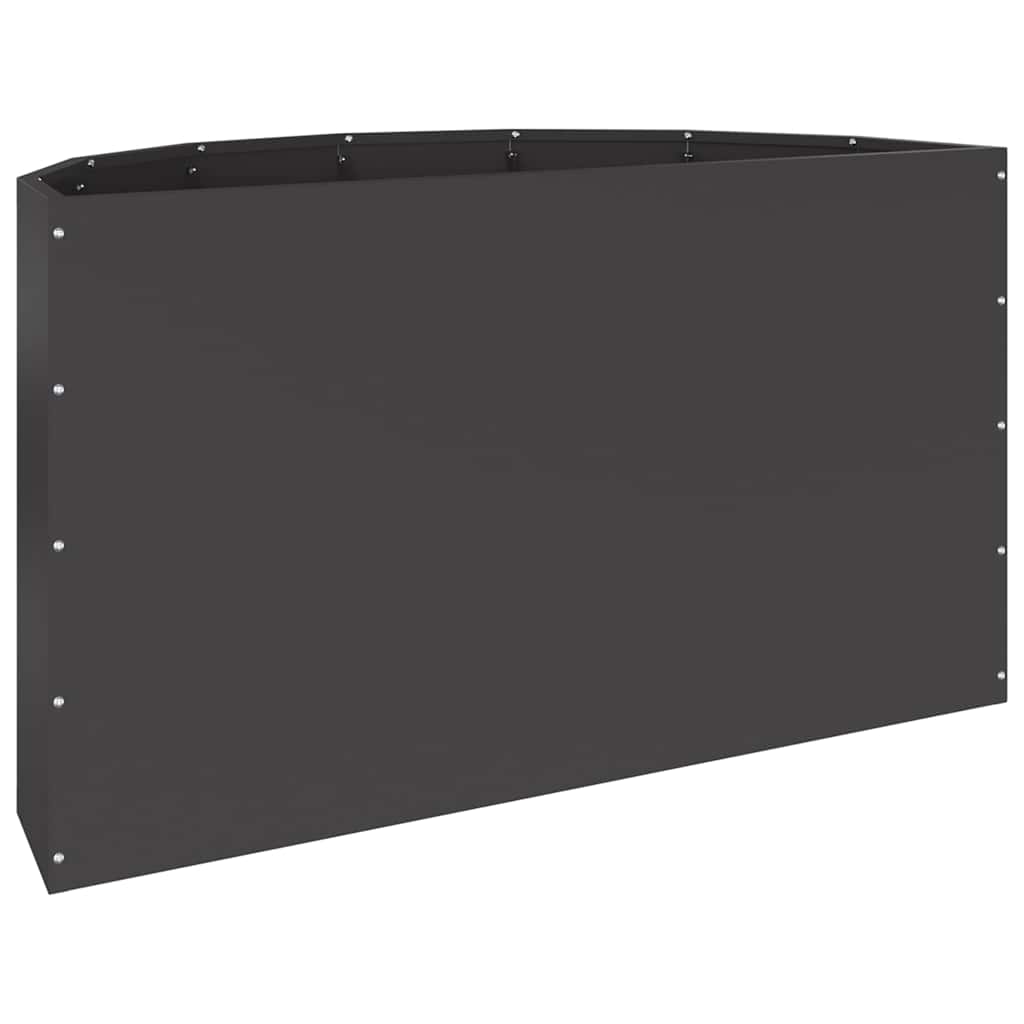 Planter Black 90 x 45 x 50 cm Steel