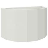 Planter White 90 x 45 x 50 cm Steel
