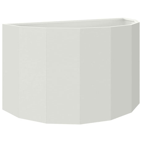 Planter White 90 x 45 x 50 cm Steel