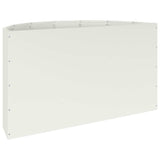 Planter White 90 x 45 x 50 cm Steel