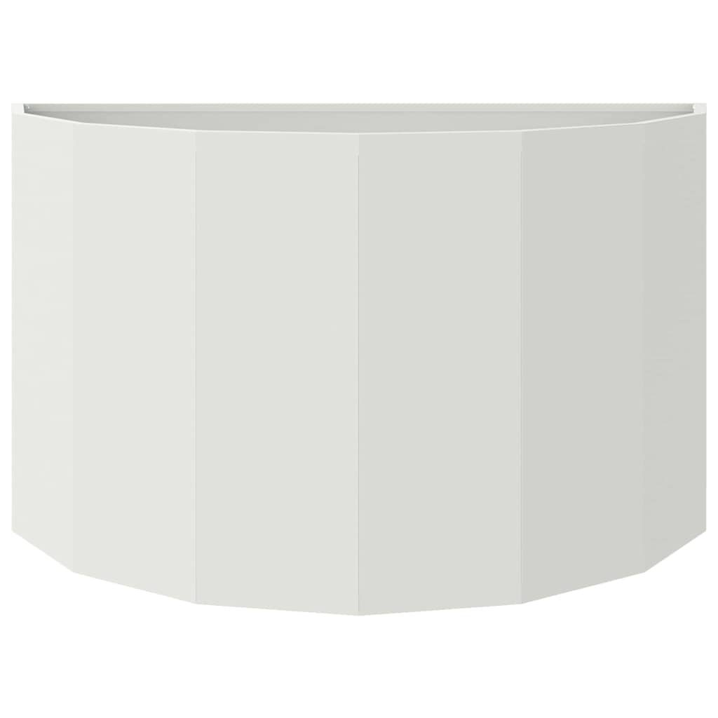 Planter White 90 x 45 x 50 cm Steel