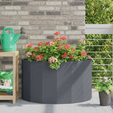 Planter Anthracite 90 x 45 x 50 cm Steel