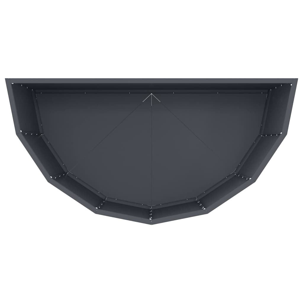 Planter Anthracite 90 x 45 x 50 cm Steel