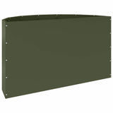 Planter Olive Green 90 x 45 x 50 cm Steel