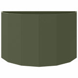 Planter Olive Green 90 x 45 x 50 cm Steel