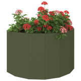Planter Olive Green 90 x 45 x 50 cm Steel