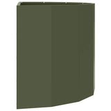 Planter Olive Green 90 x 45 x 50 cm Steel