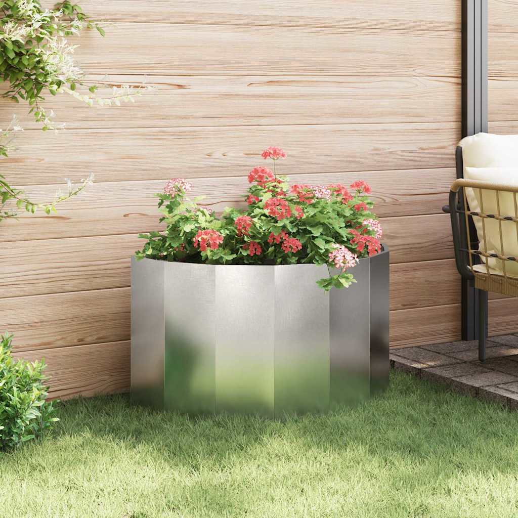 Planter Silver 90 x 45 x 50 cm Stainless Steel