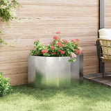 Planter Silver 90 x 45 x 50 cm Stainless Steel